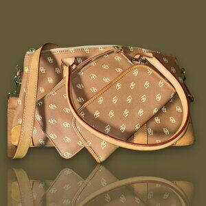 Dooney and Bourke 3 bag combo (Tan/Cream)